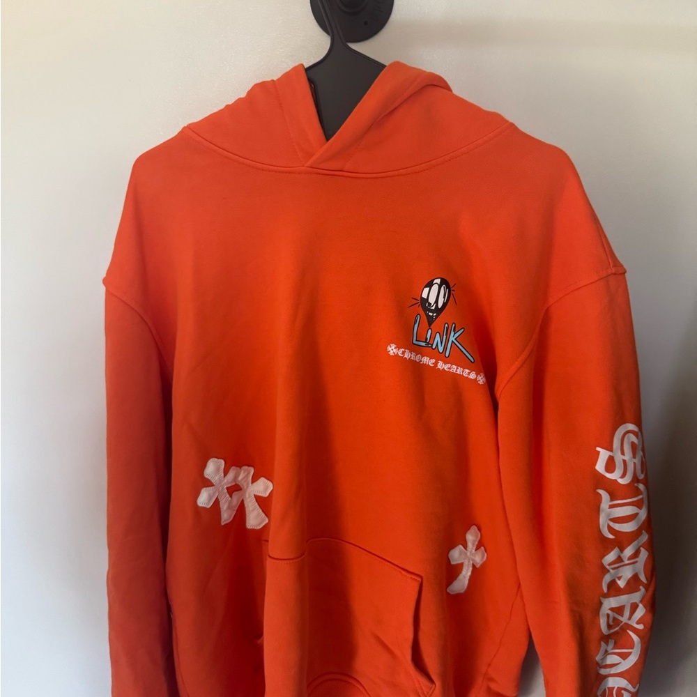 Orange Graphic Hoodie